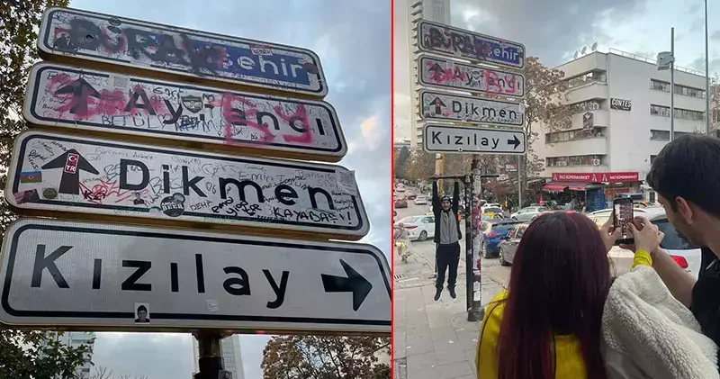 Kızılay tabelası, 4 üncü kez yenilendi