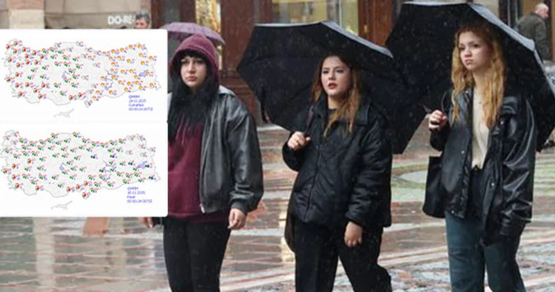 Meteoroloji den kritik uyarı! Hafta sonu yağış geliyor SON DAKİKA HABERİ Son dakika haberleri