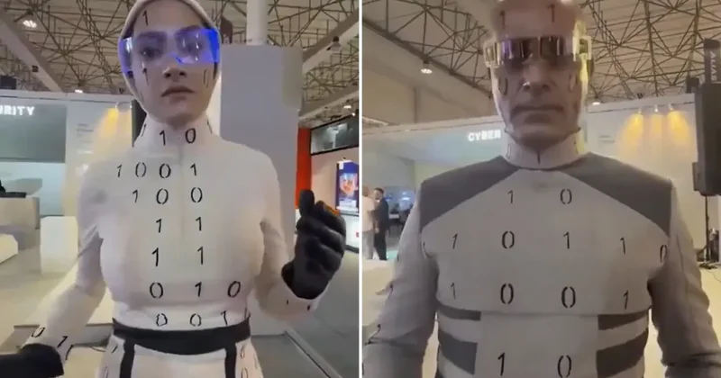 İran ın insanı robotları fuara damga vurdu! Gerçek ortaya çıkınca alay konusu oldu