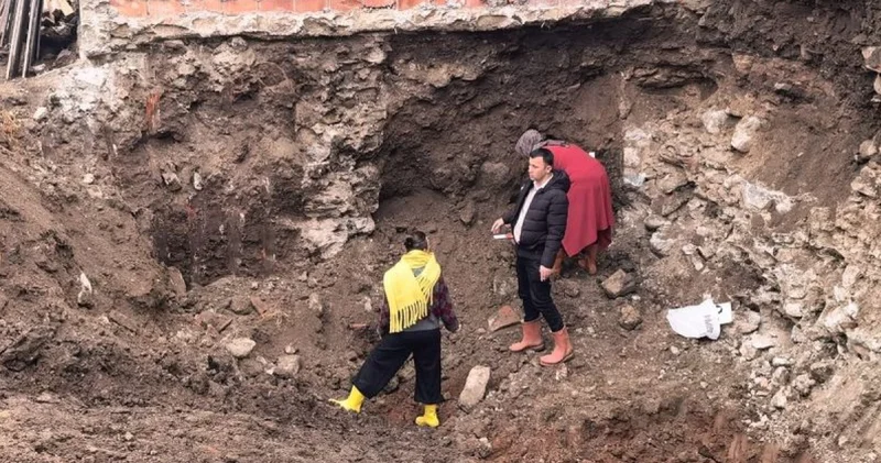 Bursa da temel kazısı sırasında tarihi kalıntılara rastlandı