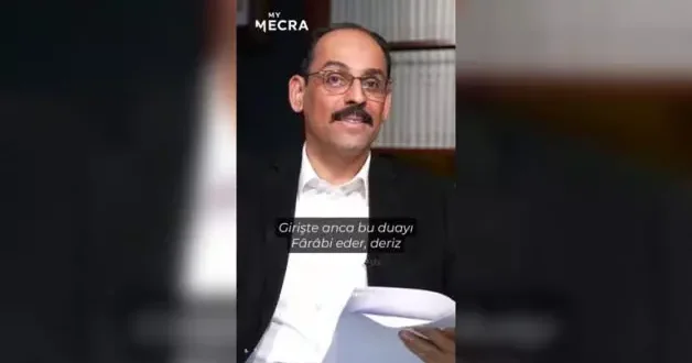Kalın ın, Farabi nin Allah a yakarışta bulunduğu duayı seslendirdiği ortaya çıktı