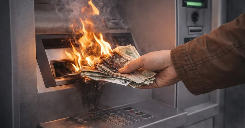 Bankaya para yatırırken bir anda tutuştu: İşte nedeni Sözcü Gazetesi