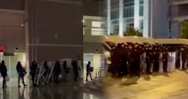 Saat 06.00... Sadettin Saran adliyeye gelmeden adliye TOMA ve çevik kuvvetle kapatıldı Sözcü Gazetesi