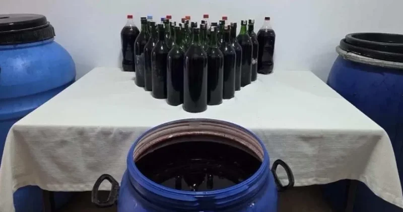 Muğla’da sahte içki operasyonu: Tonlarca ele geçirildi