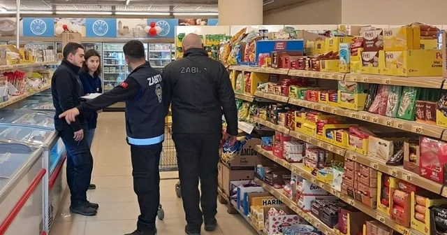 Köşk te zincir marketlere etiket ve son kullanma tarihi denetimi Aydın Haberleri