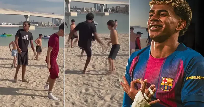 Lamine Yamal, Dubai tatilinde de hünerlerini sergiledi! Fanatik Spor Haberleri Video