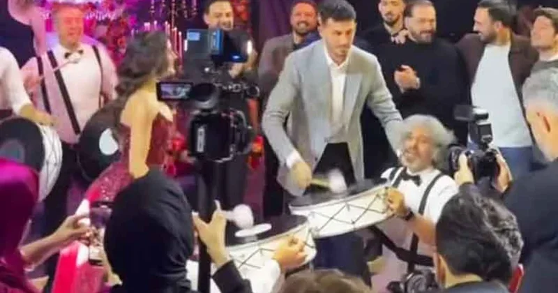 Milli futbolcu kına gecesinde coştu Sözcü Gazetesi