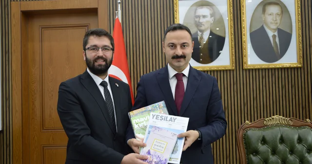 Yeşilay Samsun Şube Başkanı Güneş ten Havza Kaymakamı Ayvat a ziyaret Samsun Haberleri