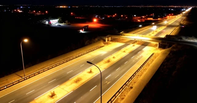 Dicle Elektrik ten Şanlıurfa Mardin karayoluna 49 milyon TL lik aydınlatma Şanlıurfa Haberleri