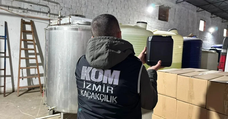 İzmir de sahte ve kaçak içki operasyonu: 11 tutuklama