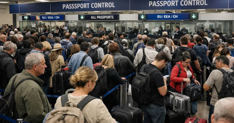 Pasaport kontrolü krizi: Uçaklarını kaçıran yolcular isyan etti Sözcü Gazetesi