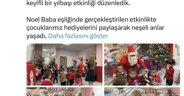 Van Büyükşehir Belediyesinden kandil günü Noel kutlaması Regaip Kandili gününde yılbaşı etkinliği tepkilere neden oldu Van Haberleri