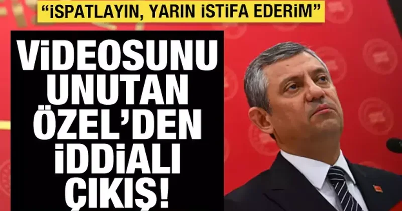 Videosunu unutan Özgür Özel den iddialı çıkış: İstifa ederim