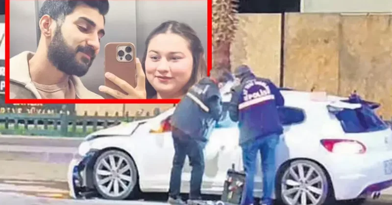 Mutlu günleri son günleri oldu! Yarışan iki araç genç çifti katletti