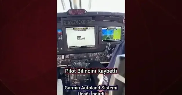 Pilot bilincini kaybetti! Kayıtlara ilk olarak geçti: Otonom sistem uçağı böyle indirdi