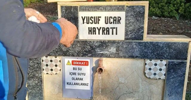Datça daki beş çeşmeye Su içilemez uyarısı Muğla Haberleri