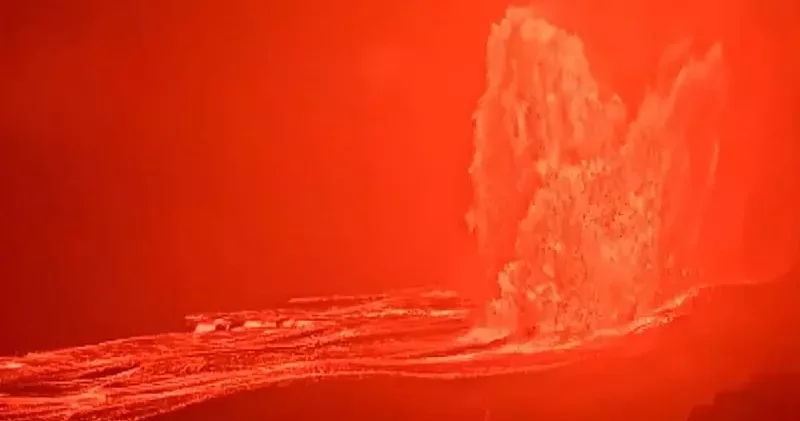 Hawaii deki Kilauea Yanardağı nda 39 uncu patlama