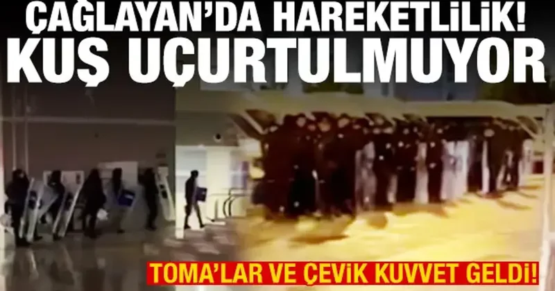 Çağlayan Adliyesi nde Sadettin Saran hareketliliği! TOMA lar geldi