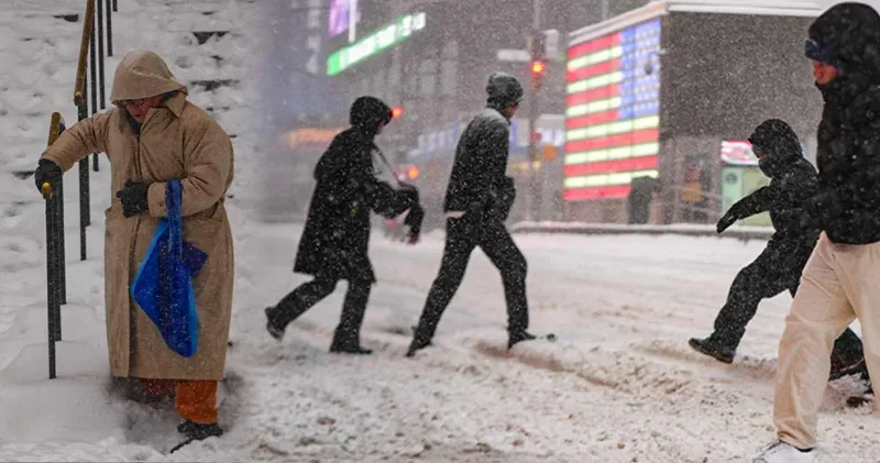 Kar fırtınası New York’u sarsıyor! 5 kişi donarak can verdi yüz binlerce kişi elektriksiz kaldı