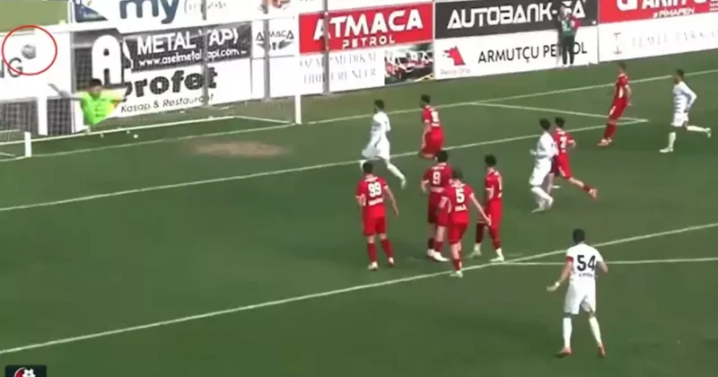 3. Lig de skandal hakem kararı: Ağlara giden top çizgiyi geçmedi denildi, gol iptal edildi