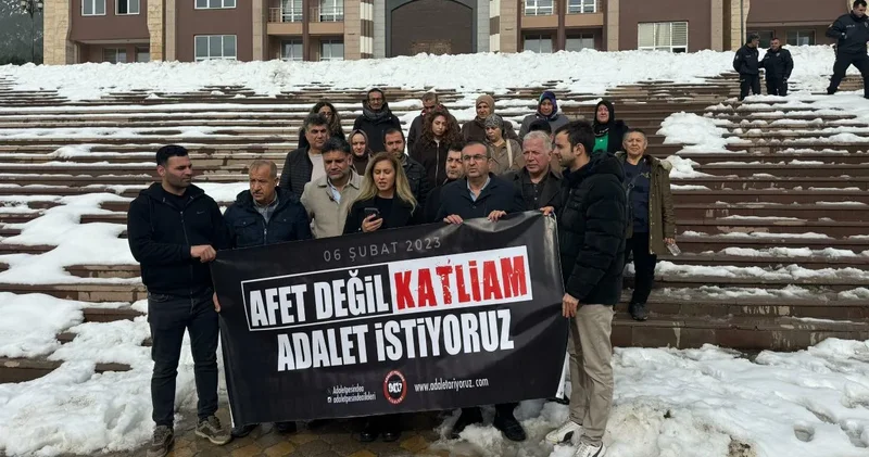 Ebrar Sitesi K Blok davasında depremzedeler isyan etti: Yaşayan ölüyüm