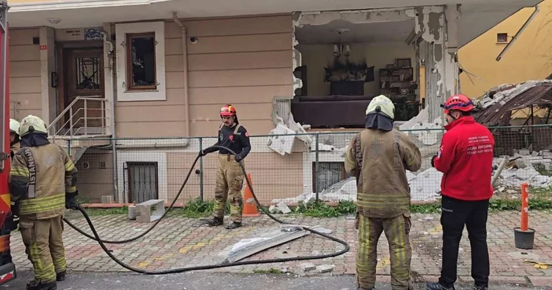 Ataşehir de doğal gaz patlaması: 1 yaralı