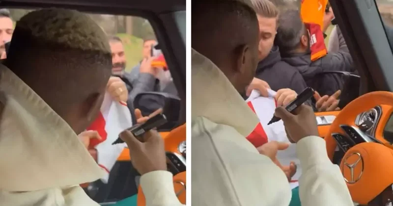 Osimhen den alkış alan hareket