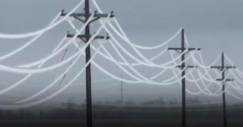 Efekt değil gerçek! Elektrik telleri buz tuttu! Yüzbinlerce insan karanlıkta kaldı Sözcü Gazetesi