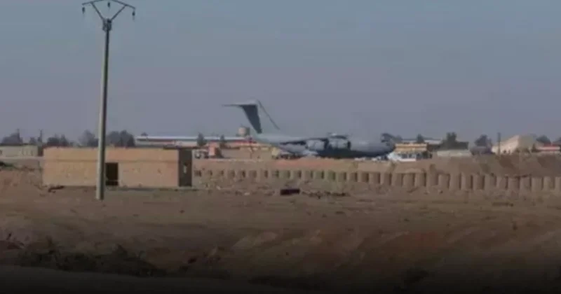 Suriye deki koalisyon üssünde hareketlilik! ABD uçakları tek tek iniyor Sözcü Gazetesi