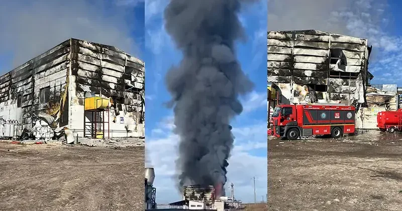 Afyonkarahisar da enerji santralinde yangın