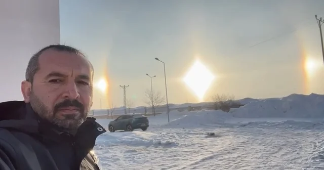 Karlıova da yalancı güneş görüntülendi Bingöl Haberleri