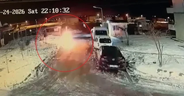 Hakim ve savcı lojmanlarının yakınındaki siteye EYP atılma anı kamerada Diyarbakır Haberleri