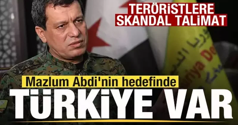 Mazlum Abdi nin hedefinde Türkiye var! Teröristlere talimat verdi Fitne ifşa oldu