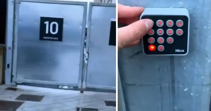 Kapı şifresi bomba! Elini kolunu sallayarak stada girdi