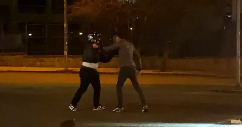 Ankara da Trafik Tartışması Kavgaya Dönüştü