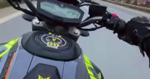 Otobanda 174 kilometre hızla ölüme meydan okuyan motosikletliye 45 bin TL ceza Hatay Haberleri