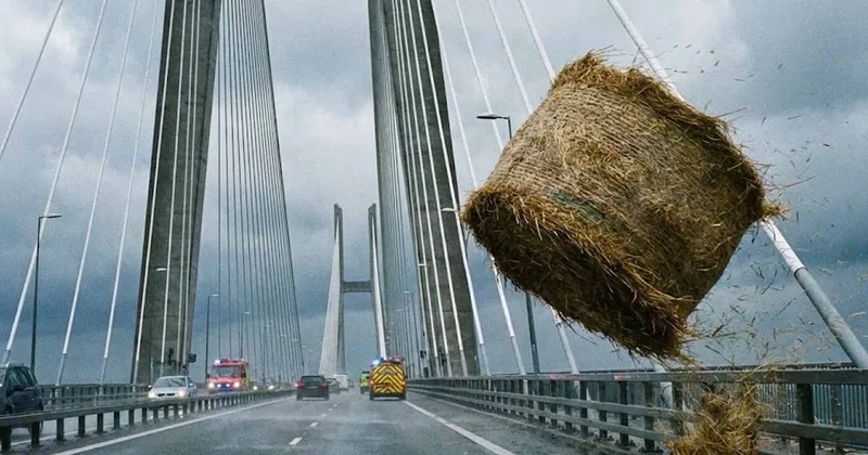 Milyonluk köprüde saman balyası sallanıyor: Teknoloji çaresiz kaldı Sözcü Gazetesi