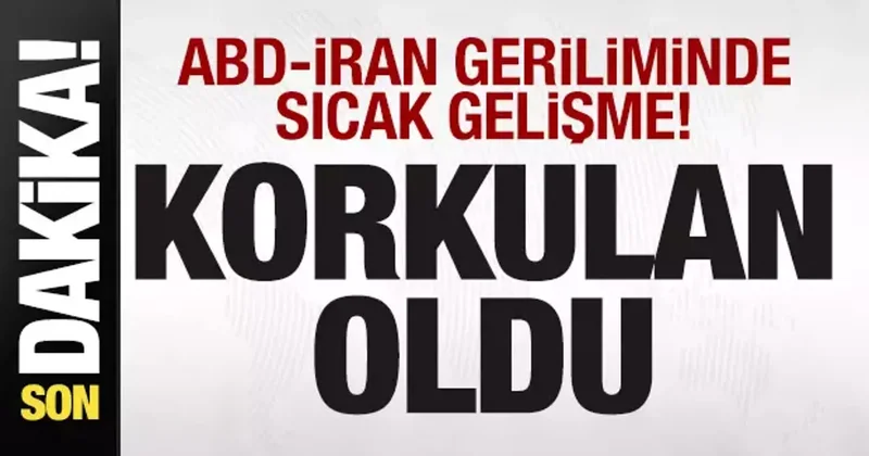 İran ABD geriliminde son dakika gelişmesi! Korkulan oldu!