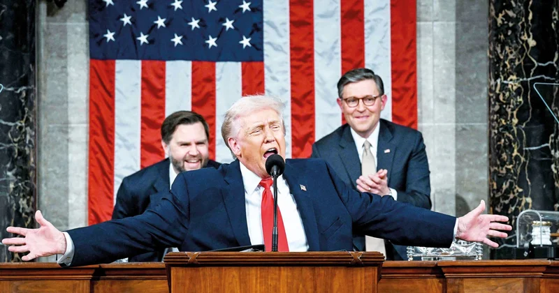 Trump 108 dakika kendini övdü... 90’ıncı dakikada İran krizine geldi