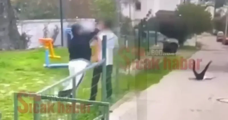 Yer: Bodrum... Otizmli akranını evire çevire dövdü: O anlar kamerada!