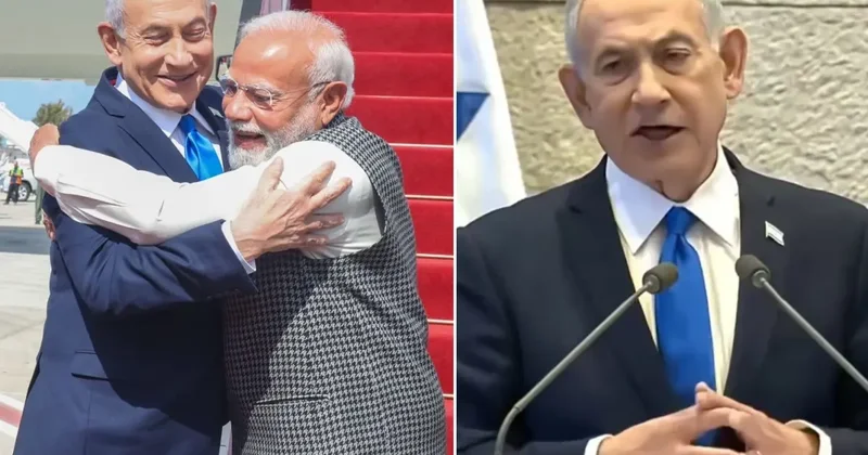 Modi ile kamera karşısına geçen Netanyahu, Osmanlı yı hedef aldı