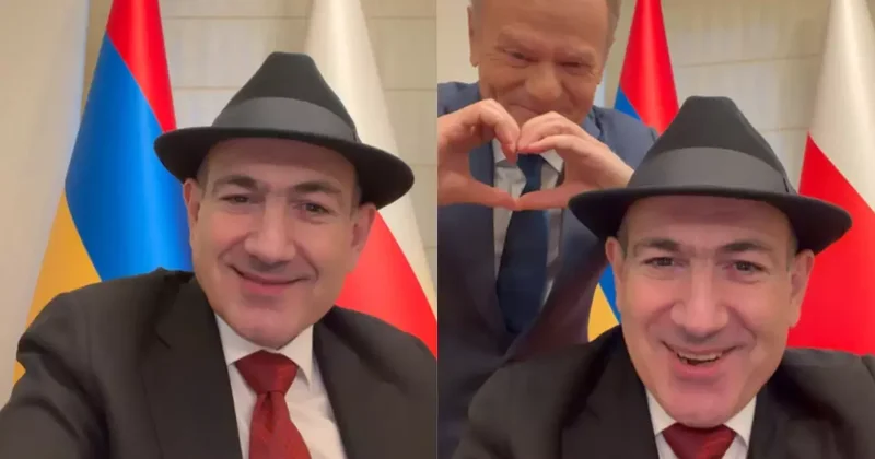 Paşinyan ve Tusk tan ezber bozan video, eğlenceleri anlarını paylaştılar