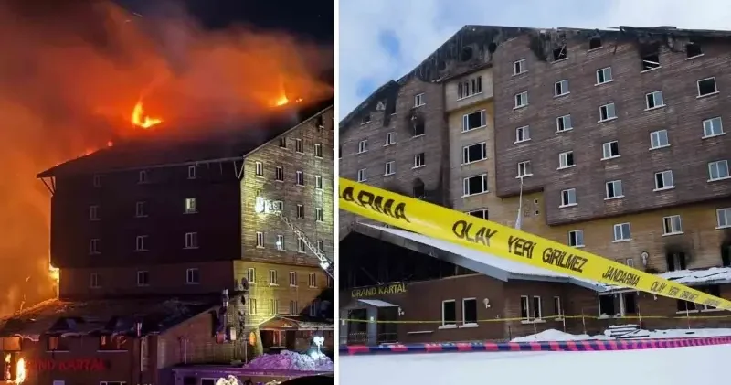 Grand Kartal Otel yangını davası istinafa taşındı Bolu Haberleri