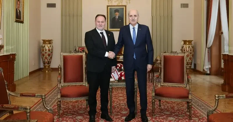TBMM Başkanı Kurtulmuş KKTC li mevkidaşı Öztürkler ile görüştü Gündem Haberleri