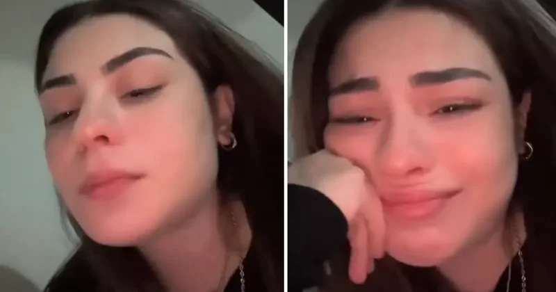 Markette karşılaştığı durumu anlatan genç kız, gözyaşlarına boğuldu