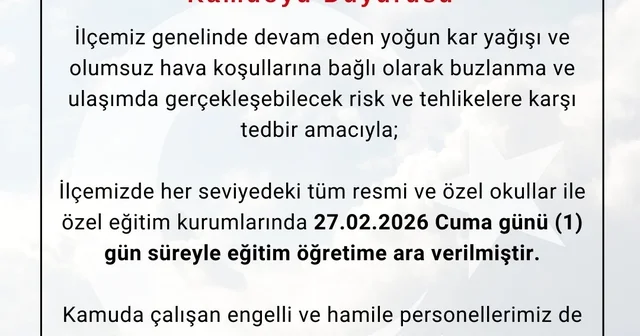 Bingöl ün Adaklı ilçesinde eğitime kar engeli Bingöl Haberleri