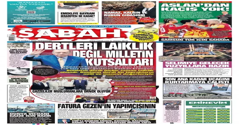 26 Şubat Perşembe gazete manşetleri Anne sözü zengin etti! 68 ülkeye satıyor