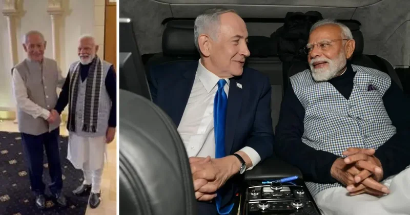 Netanyahu, Hindistan Başbakanı Modi yi Hint kıyafeti giyerek karşıladı