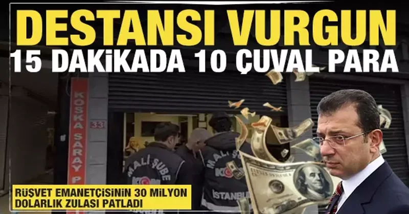 Suç gelirleri emanetçisine destansı vurgun: 15 dakikada 10 çuval para çaldılar