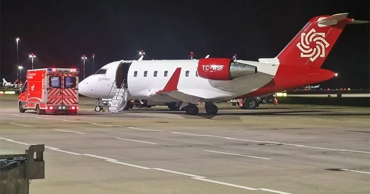 Türkiye’den Hamburg’daki Türk hastaya ambulans uçak desteği